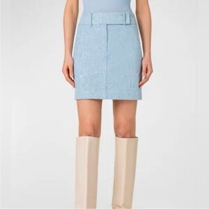 Akris Punto Metallic Sprinkle Skirt